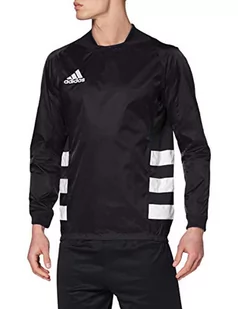 adidas Męska kurtka przeciwwiatrowa, czarny/biały, XL - Kurtki męskie - miniaturka - grafika 1