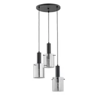 Lampy sufitowe - Celia lampa wisząca 3xE27 czarna 62414 - miniaturka - grafika 1