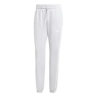 Spodnie rowerowe - adidas Kobiety ESSENTIALS 3-STRIPES FRENCH TERRY CUFFED PANTS, light grey heather/white, M - miniaturka - grafika 1