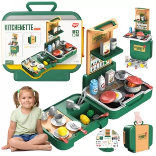 Kuchnia Dla Dzieci Kuchenka Walizka 3W1 Zestaw X41 U838 - Zabawki AGD - miniaturka - grafika 1