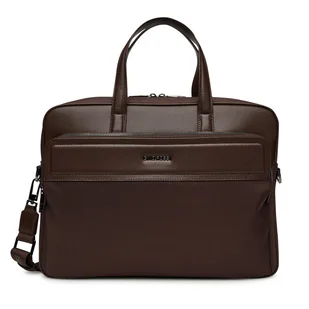 Torba na laptopa Gino Rossi 05A11192-1 Brązowy - Torby na laptopy - miniaturka - grafika 1