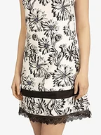 Sukienki - ApartFashion Sukienka damska, luźna sukienka wieczorowa, biało-czarno-niebieska, normalna, biało-czarno-niebieski, L - miniaturka - grafika 1