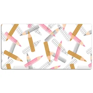 Podkładki na biurko - Ochronna podkładka na biurko Ołówki Wzór 120x60 cm, Dywanomat - miniaturka - grafika 1