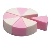 Gąbeczki do makijażu - Donegal gšbka lateksowa biało-różowa - miniaturka - grafika 1