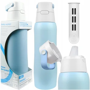 Butelka Filtrująca Bidon Stalowy ze słomką Dafi Solid Steel 0,8l + 1x Filtr - Butelki filtrujące - miniaturka - grafika 1