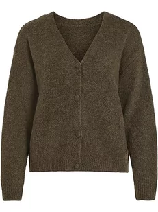 Vila Women's VIJAMINA Oversize L/S Knit kardigan-NOOS kurtka dzianinowa, krokodyle/szczegóły: melanż, XS, Krokodyle. Szczegóły: melanż, XS - Swetry damskie - miniaturka - grafika 1