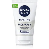 Żele do mycia twarzy - NIVEA MEN SESITIVE FACE WASH ŻEL DO MYCIA TWARZY Z RUMIANKIEM 100ML - miniaturka - grafika 1