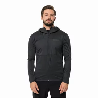 Kurtki męskie - Męska kurtka Jack Wolfskin PRELIGHT ALPHA JKT M black - L - grafika 1