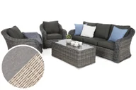 Meble ogrodowe - Meble ogrodowe technorattanowe Foggia Beige / Beige Melange - miniaturka - grafika 1