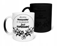 Kubki - KUBEK MAGICZNY Z NADRUKIEM-PREZENT NAUCZYCIEL RÓŻNE WZORY DO WYBORU+IMIĘ - miniaturka - grafika 1