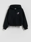 Bluzy dla dziewczynek - Reserved - Bluza z kapturem Kuromi - czarny - miniaturka - grafika 1