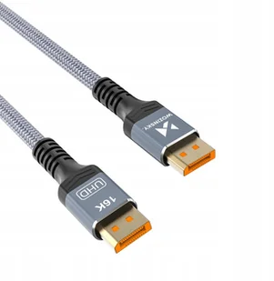 Kabel Wozinsky WPS-16AYL3S DisplayPort 2.1 Certyfikowany VESA 80 Gb/s 16K@60Hz 8K@120Hz 4K@240Hz HDR HDCP DSC 3m - czarny - Kable komputerowe i do monitorów - miniaturka - grafika 1