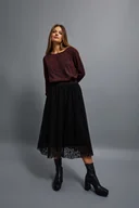 Spódnice - Rozkloszowana Spódnica Midi -S - miniaturka - grafika 1