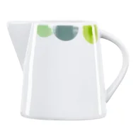 Dzbanki i imbryki - Rondo 220ml dzbanek do mleka dzbanek do serwowania retro zielono-żółty elegancka porcelanowa zastawa stołowa - miniaturka - grafika 1