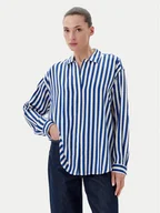 Koszule damskie - Marc O'Polo Koszula M02 1208 42109 Niebieski Regular Fit - miniaturka - grafika 1