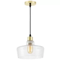 Lampy sufitowe - NOWOCZESNA LAMPA WISZĄCA KLASYCZNE ZŁOTO MORO 1D - miniaturka - grafika 1