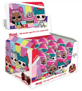 Zaini, czekoladowe jajka z niespodzianką LOL Surprise, 24 sztuki - Inne słodycze - miniaturka - grafika 1