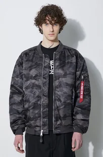 Alpha Industries kurtka bomber MA-1 CS Camo męski kolor czarny przejściowa - Kurtki męskie - miniaturka - grafika 1