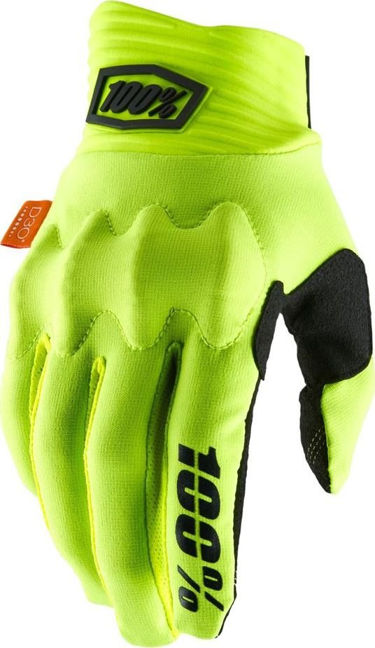 100% Rękawiczki 100% COGNITO Glove yellow black roz. S długość dłoni 181-187 mm NEW