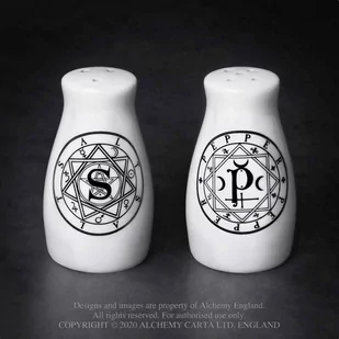solniczka i pieprzniczka "S" & "P" - Pojemniki na przyprawy - miniaturka - grafika 1