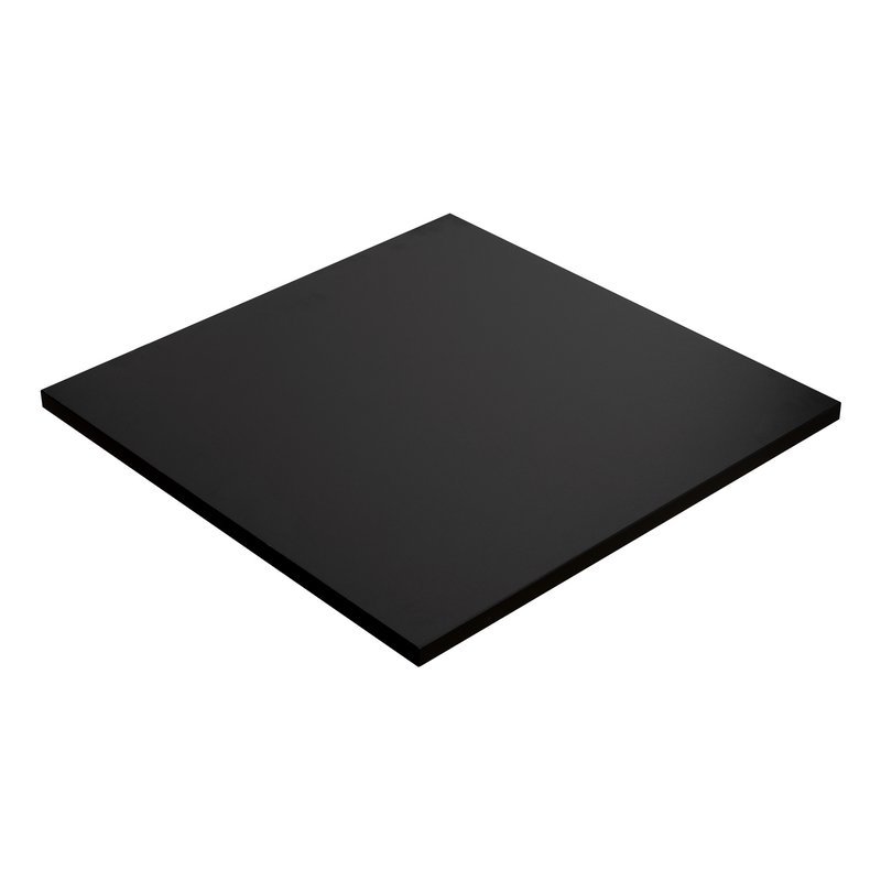 Kolm Blat Laminowany Czarny 90 X 90 Cm Do Biurka, Stołu, Stolika