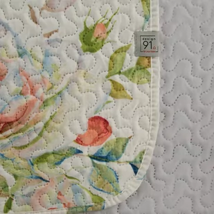 Narzuta 170 x 210 Pikowana Rosa Biały+Niebieski - Narzuty - miniaturka - grafika 4