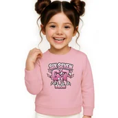 Bluzy dla dziewczynek - BLUZA DZIECIĘCA 67 SIX SEVEN VIRAL 110-116 DLA CHŁOPCA DZIEWCZYNKI - miniaturka - grafika 1