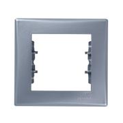 Klawisze i ramki - LEDart 1-krotna - Schneider Electric SEDNA SDN5800160, kolor aluminium - miniaturka - grafika 1