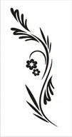 Naklejki na ścianę - Naklejka na ścianę motyle kwiaty dekor Ornament 50, 100x40 cm - miniaturka - grafika 1