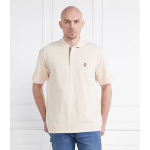 Tommy Hilfiger Polo MONOGRAM PLACKET ARCHIV | Loose fit - Koszule męskie - miniaturka - grafika 1