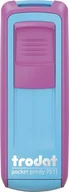 Pieczątki - Trodat Pieczątka Trodat Pocket Printy 9511 różowo-turkusowa - miniaturka - grafika 1
