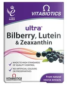 Wzrok i słuch - Vitabiotics Ultra Bilberry Lutein & Zeaxanthin Suplement Diety 30 Tabletek - miniaturka - grafika 1