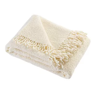 Pled Boucle 140x200cm white cream - Koce - miniaturka - grafika 1