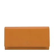 Portfele - Damski portfel skórzany o prostym kroju - miniaturka - grafika 1