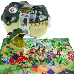 Zestaw figurek "Świat dinozaurów" dla dzieci 3+ Głowa dinozaura + mata krajobrazowa - Zabawki interaktywne dla dzieci - miniaturka - grafika 7