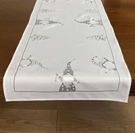 Obrusy i serwetki - Bieżnik Bożonarodzeniowy, 55X120, Święta, Biały Z Haftem, Os-291-A - miniaturka - grafika 1
