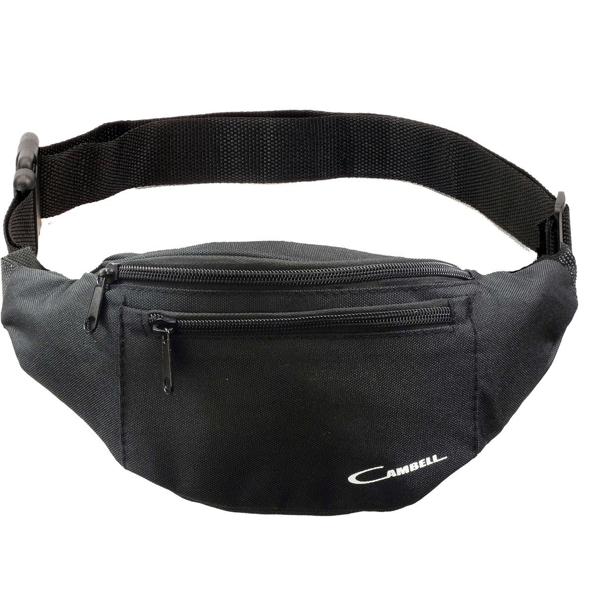 Saszetka Nerka Duża Na Pas Biodra Listonoszka Czarna