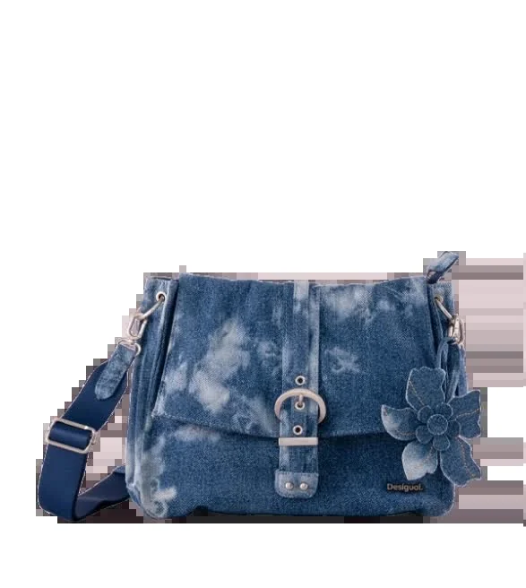 Desigual niebieska jeansowa torebka plecak 2w1 tie-dye
