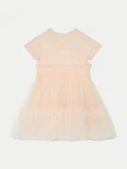 Sukienki i spódniczki dla dziewczynek - Guess Sukienka elegancka K5RK14 K6YW0 Koralowy Regular Fit - miniaturka - grafika 1