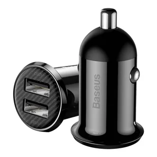 Baseus Grain Pro ładowarka samochodowa 2x USB 4,8 A czarny (CCALLP-01) - Ładowarki samochodowe - miniaturka - grafika 2