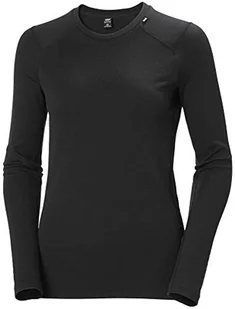 Helly Hansen Helly-Hansen Koszulka damska Lifa Merino Midweight Crew Ls Czarny XL 49378 - Koszulki i topy damskie - miniaturka - grafika 1