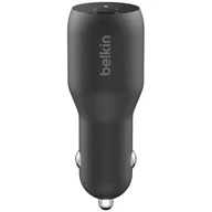 Ładowarki samochodowe - BELKIN Ładowarka samochodowa 36W USB C PD dual CCB002btBK - miniaturka - grafika 1