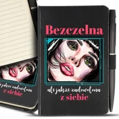 Notesy i bloczki - Notes A6 Silnej Kobiety BEZCZELNA Zadowolona Wzory - miniaturka - grafika 1