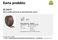 Materiały ścierne - Klingspor Płótno ścierne rolka gr. 24 200mmx25m CS 310X 265760 - miniaturka - grafika 1