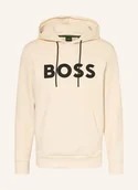Bluzy męskie - Boss Bluza Z Kapturem Soody Zone beige - BOSS - miniaturka - grafika 1