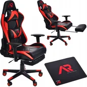 Fotele gamingowe - Fotel gamingowy, ARAGON gracza biurowy, obrotowy, podnóżek - miniaturka - grafika 1