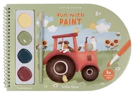 Zabawki interaktywne dla dzieci - Little Dutch Kolorowanka Z Farbami Akwarelowymi Little Farm 125681 - miniaturka - grafika 1