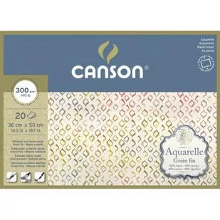 Blok Do Akwareli 36X50 300G 20K Canson Cold Pressed Aquarelle - Podobrazia, bloki, papiery - miniaturka - grafika 1