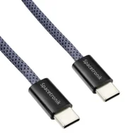 Kable - Kabel USB-C PD100/240W Spacetronik 3m granatowy - miniaturka - grafika 1