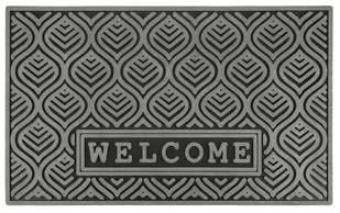 Wycieraczka gumowa „Welcome" 45 x 75 cm, szara - Wycieraczki Wycieraczka gumowa „Welcome" 45 x 75 cm, szara - Wycieraczki - miniaturka - grafika 1